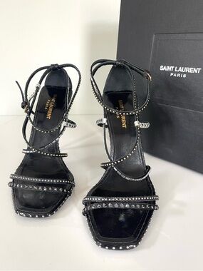 AUTHENTIC SAINT LAURENT STUDDED HEELS